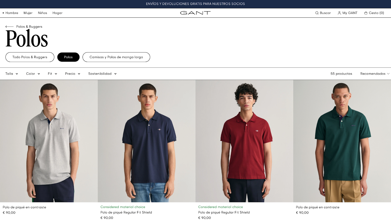 Imagen 11: Usar código promocional en GANT