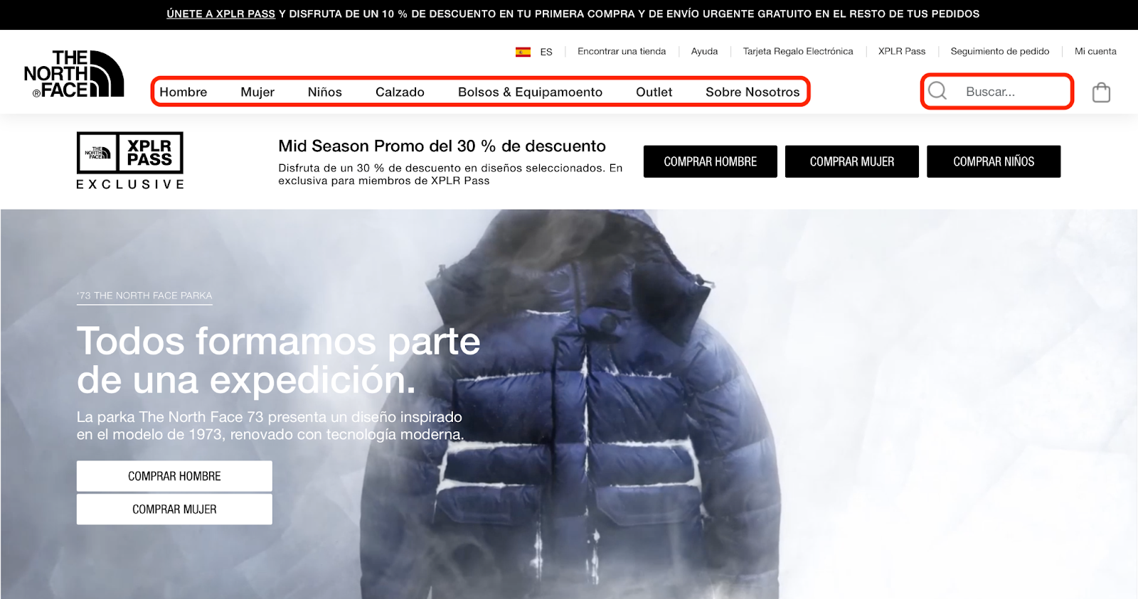 Imagen 6: Usar código promocional en The North Face