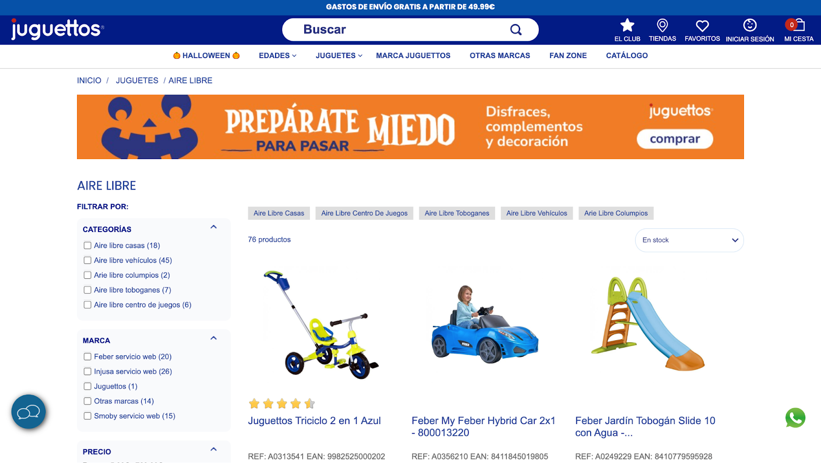 Usar código promocional en Juguettos