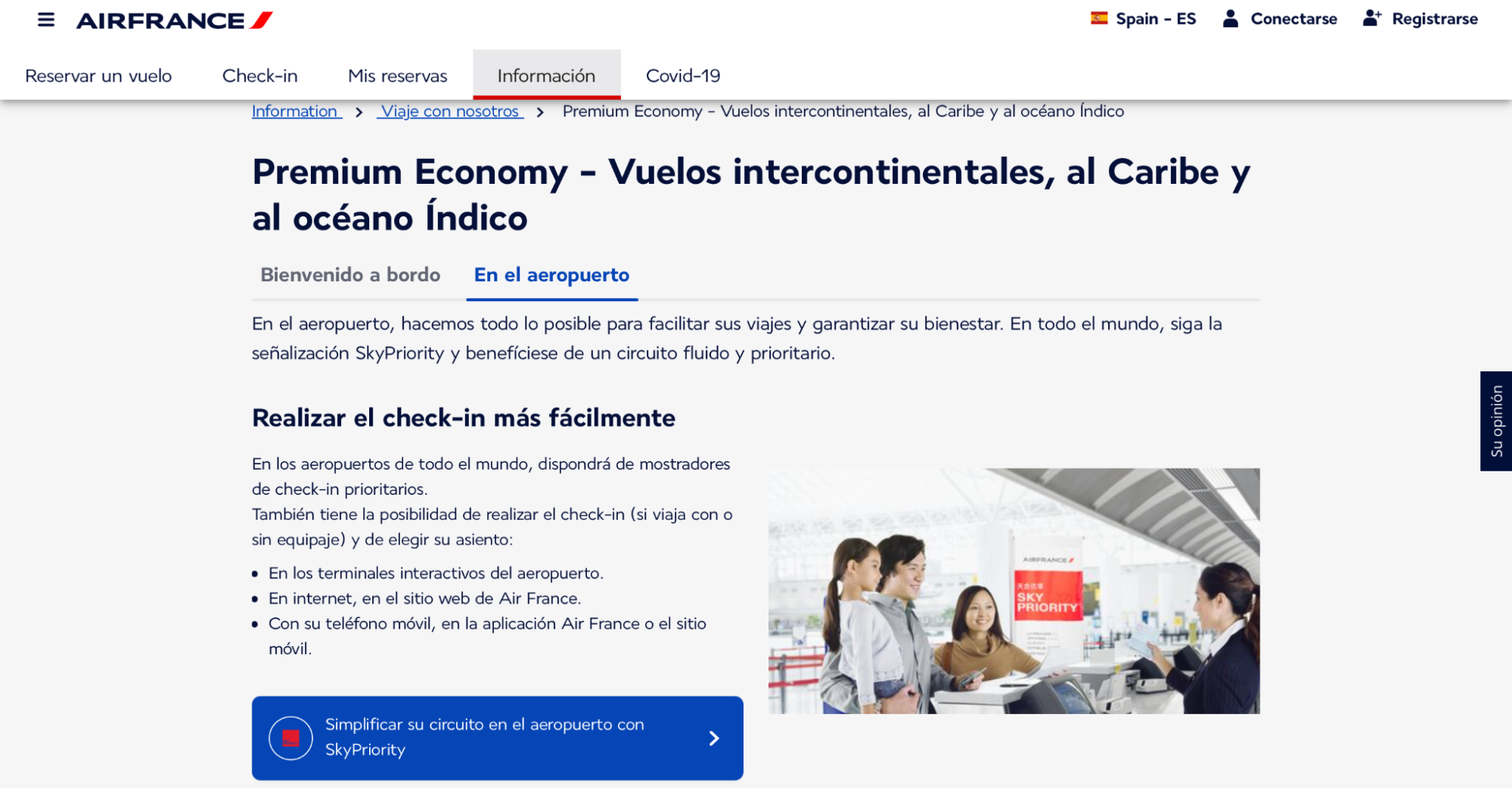 Imagen 4: Usar código promocional en Air France