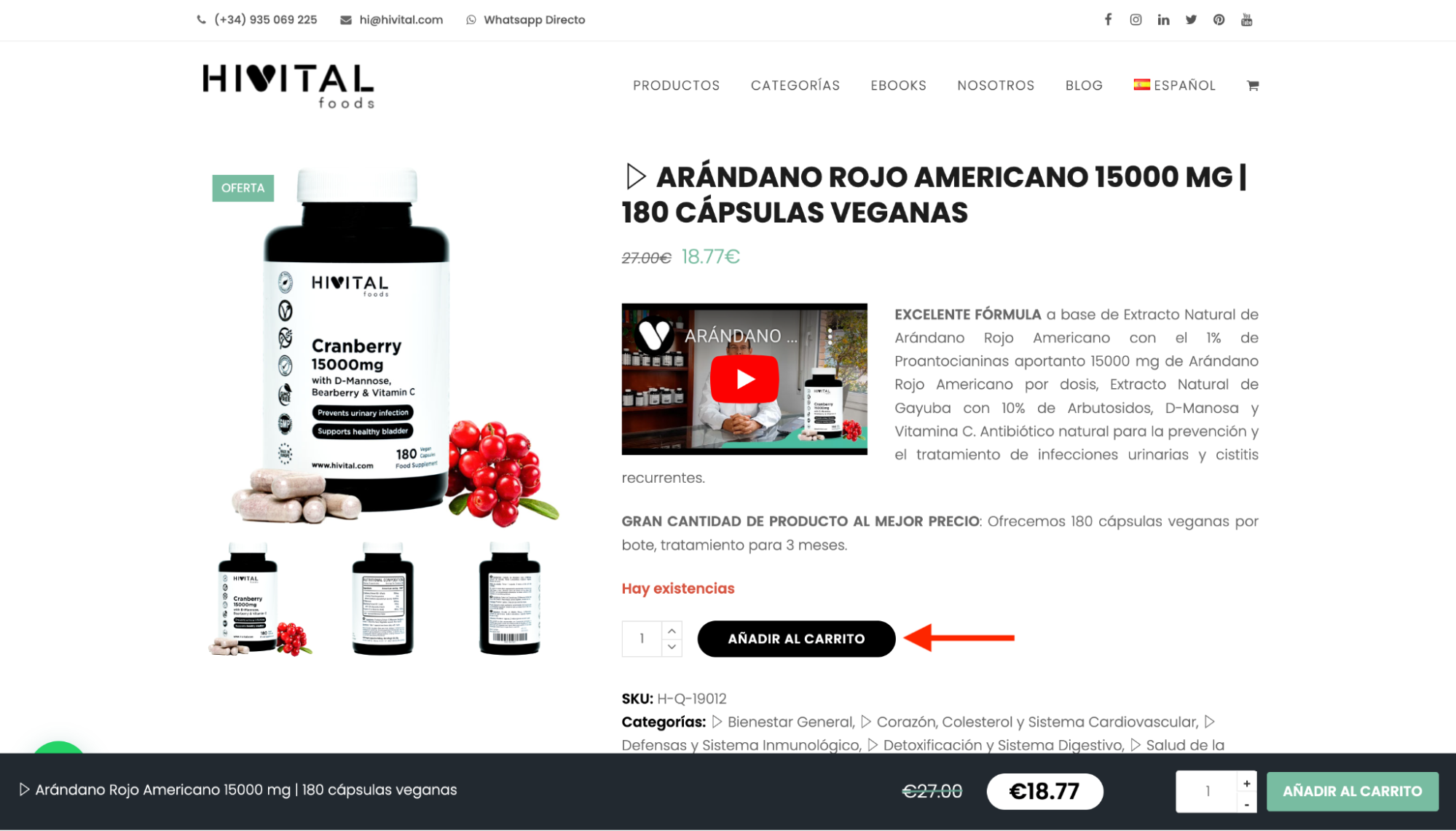 Imagen 8: Usar código promocional en Hivital