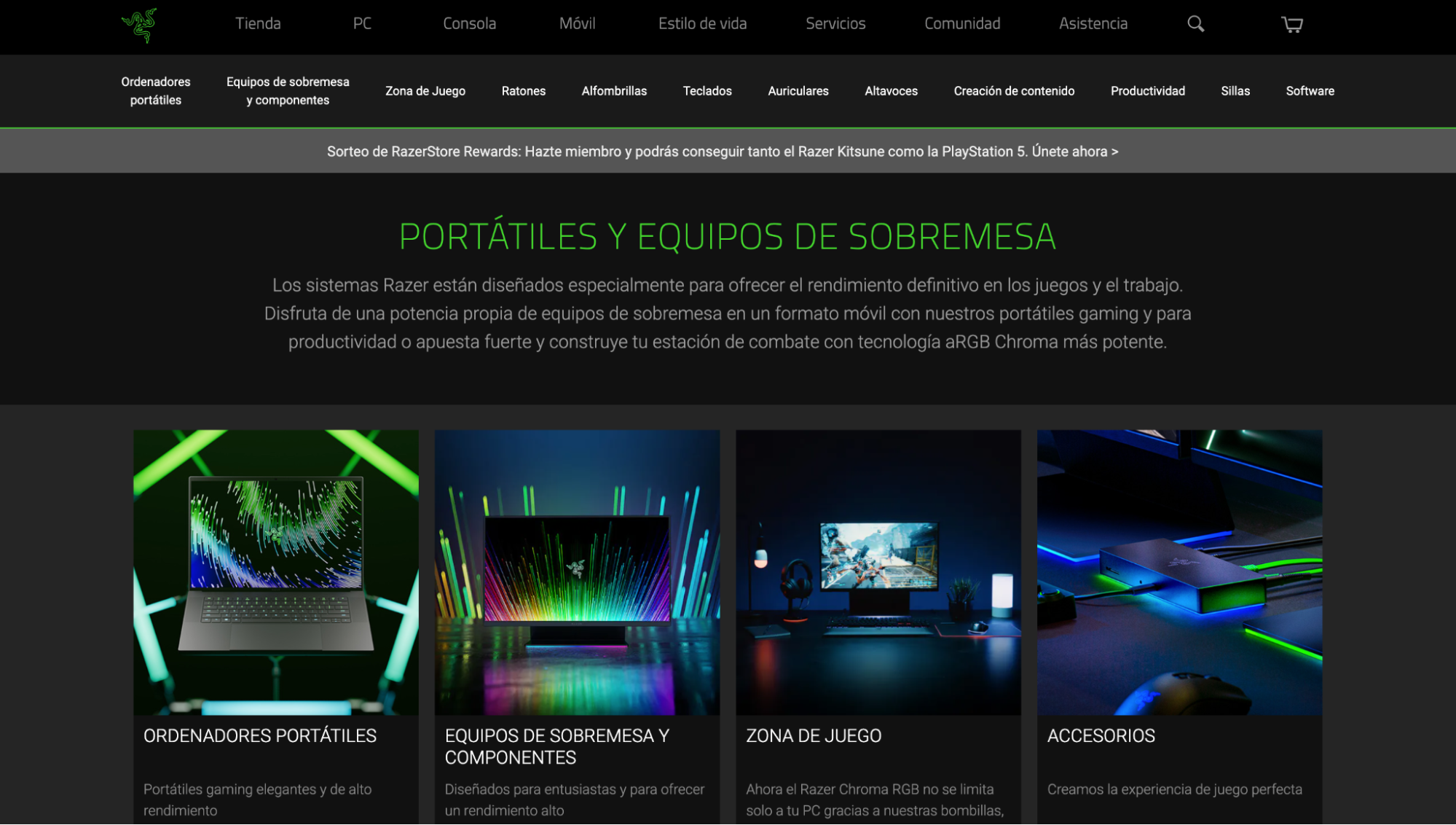 Usar código promocional en Razer