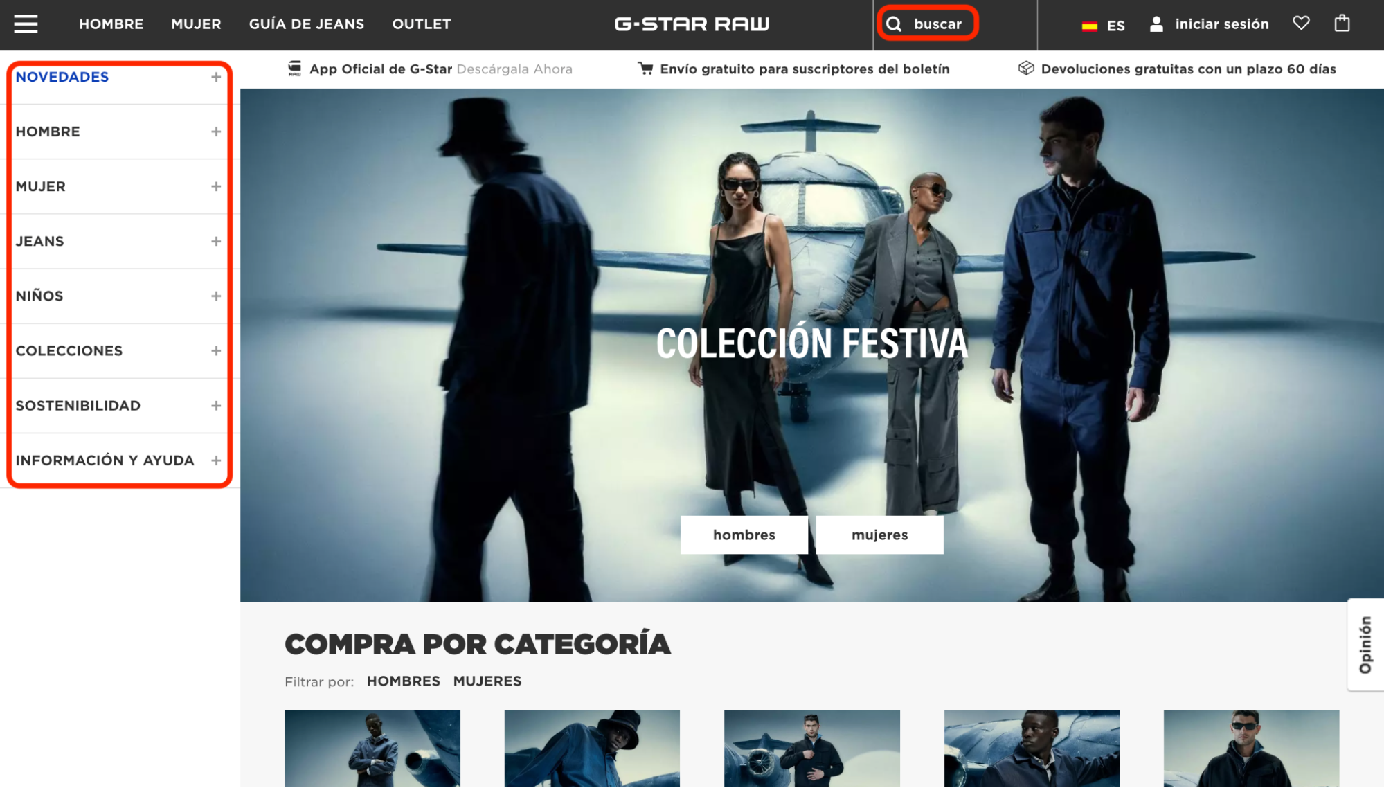 Imagen 7: Usar código promocional en G-Star Raw