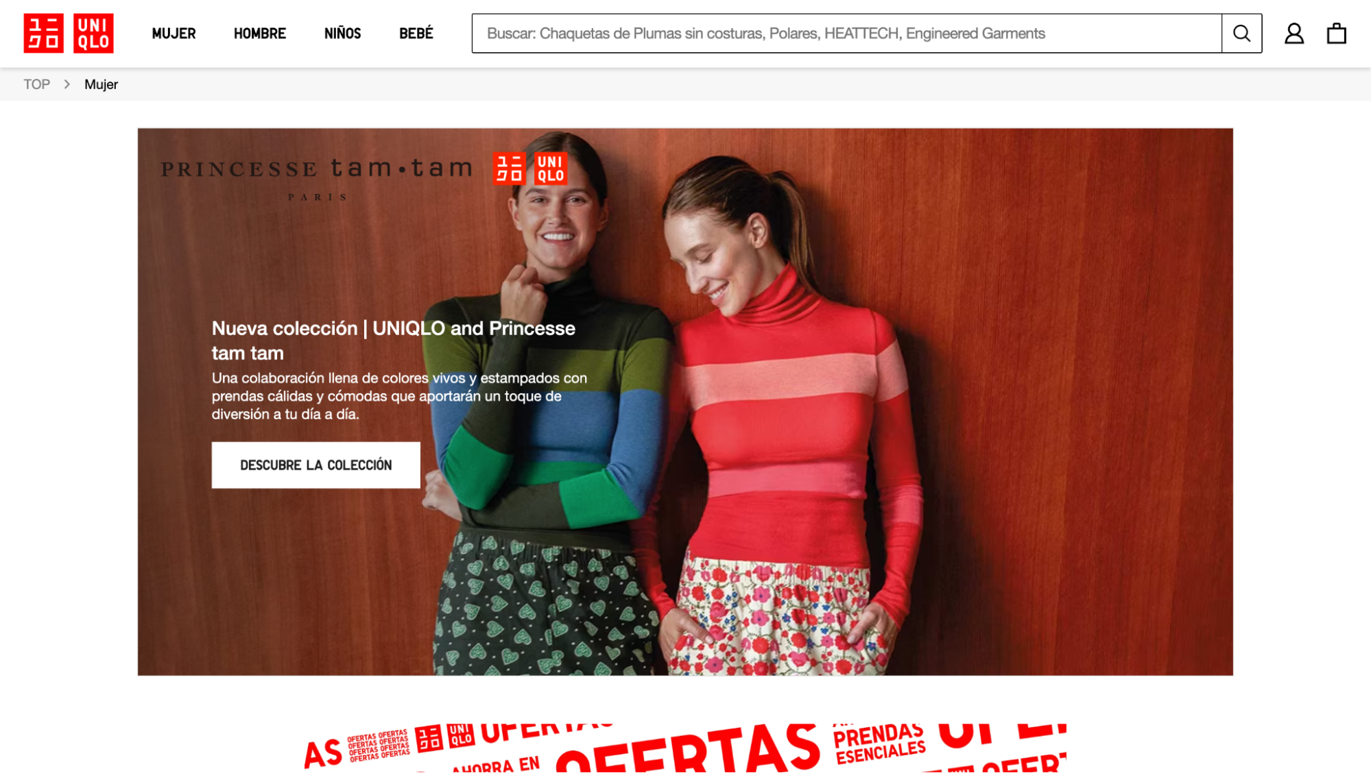 Usar código promocional en Uniqlo