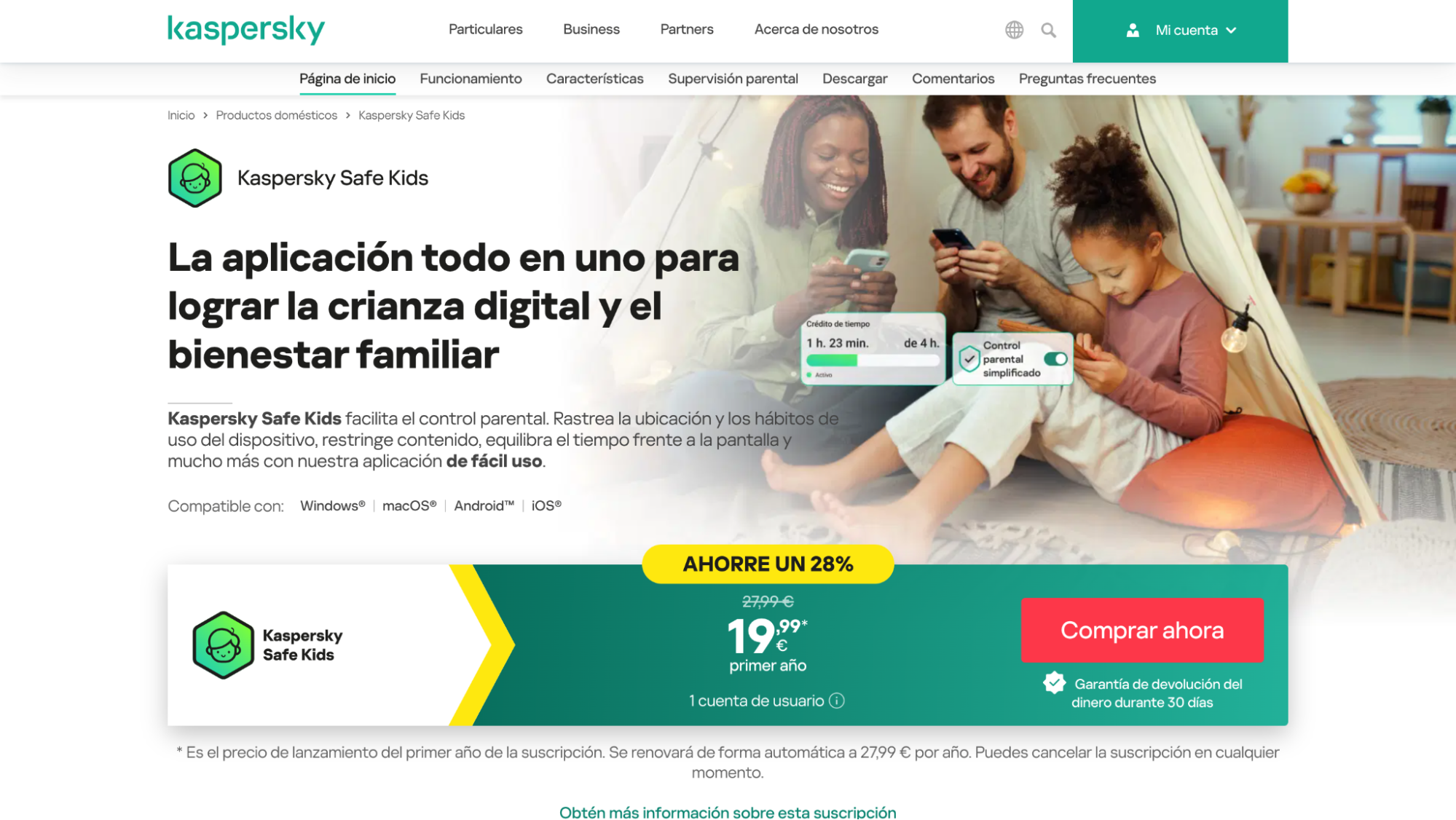 Imagen 9: Usar código promocional en Kaspersky