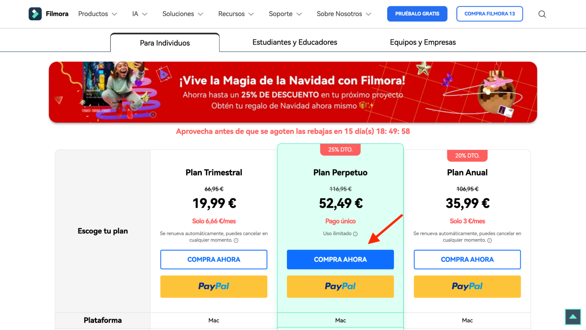 Usar código promocional en WonderShare