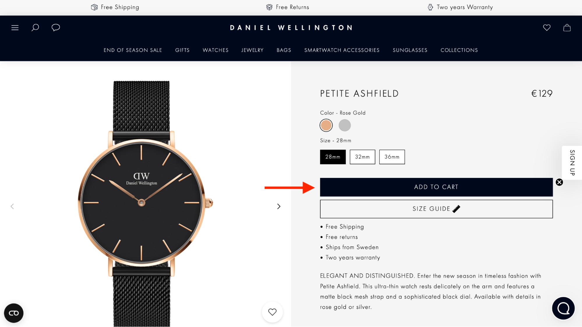 Código descuento daniel wellington hotsell