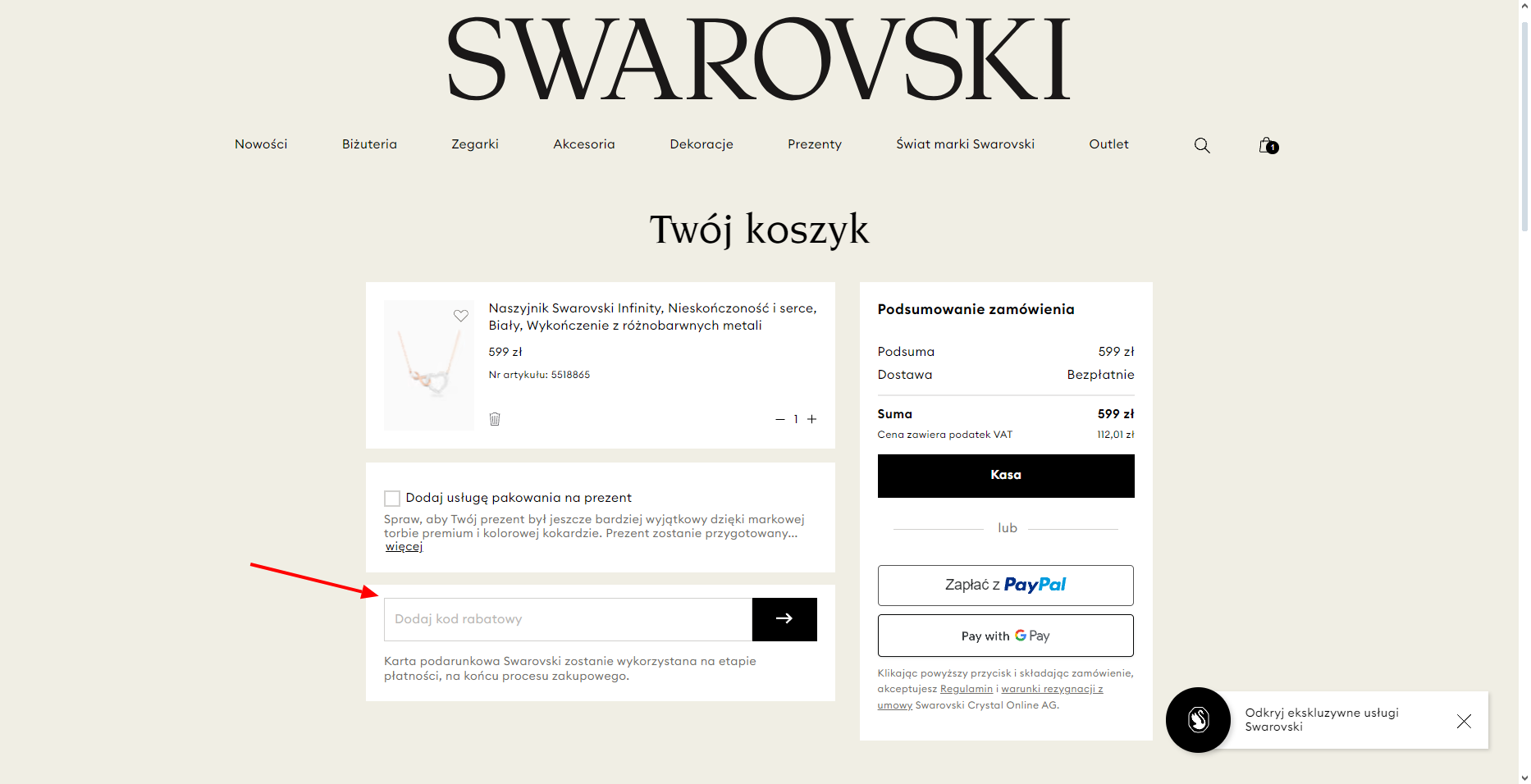 Obraz 4 - Najlepsze oferty: Swarovski Kod Rabatowy i Promocje