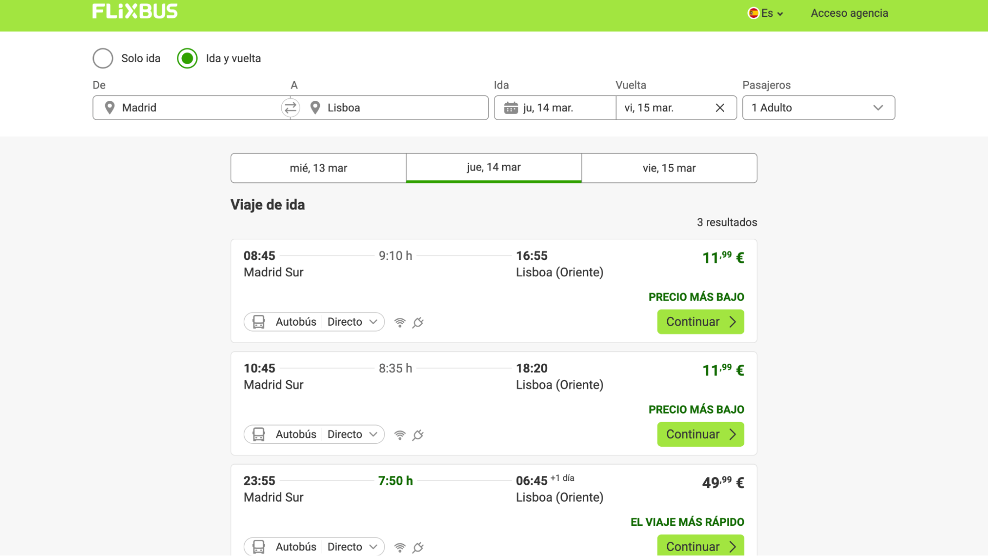 Usar código promocional en FlixBus