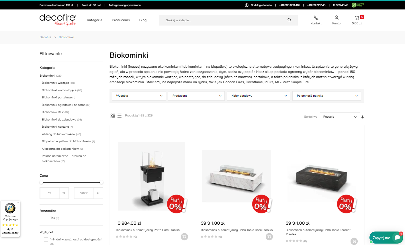 Obraz 2 - Kody Rabatowe Decofire Obraz 2 - Najlepsze oferty: Decofire Kod Rabatowy i Promocje