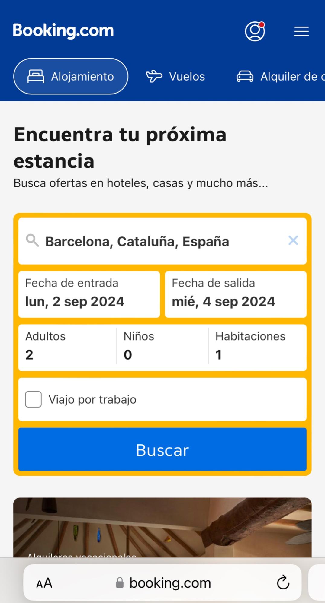 Imagen 2: Descuentos Sephora en Público Imagen 2: Usar código promocional en Booking