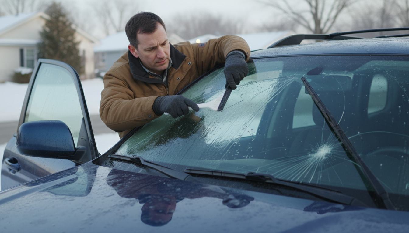 как чистить машину от снега