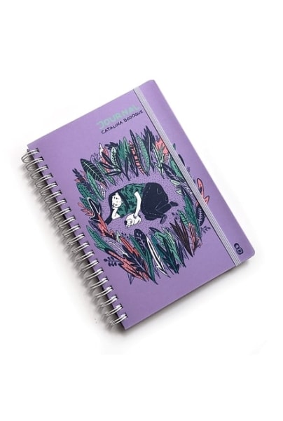 Journal niña y perro