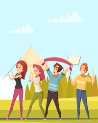 Imagen de la temática Las protestas sociales