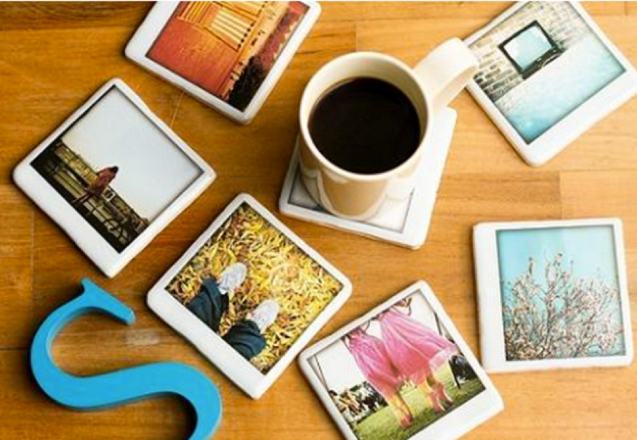 Lindos posavasos con las fotos de tu familia