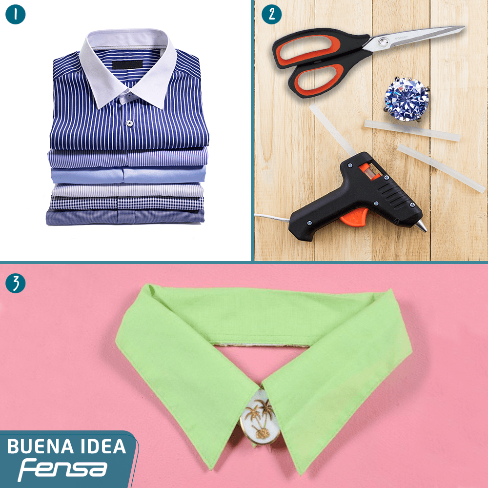 ¡Diseña tu propio collar con el cuello de tu blusa!