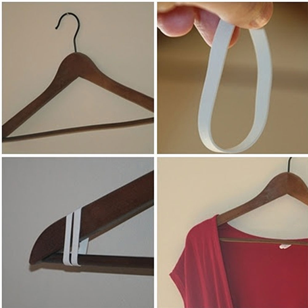 ¡Truco para que tu ropa no se deslice del colgador!
