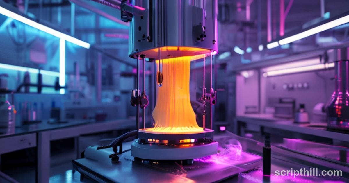 modern 3D printer extruding multiple materials, futuristic lab setting