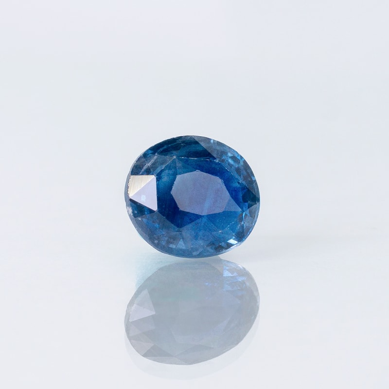 1.04 CT Heated Oval Blue Sapphire