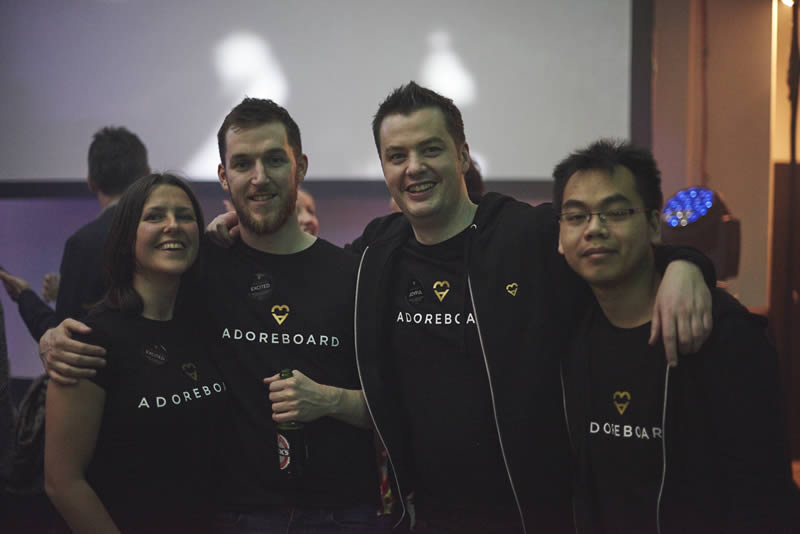 Team Adoreboard: Carley, Rory, Chris & Vu