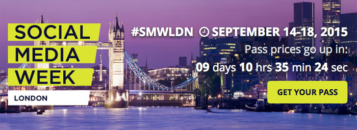 Adoreboard at Social Media Week, London 2015