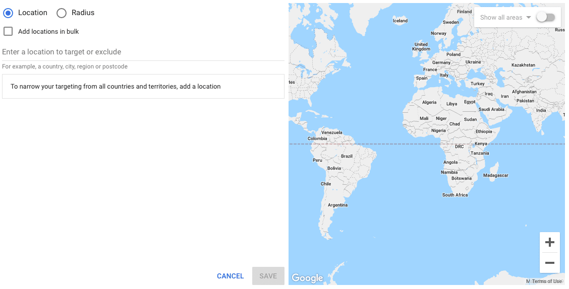 Google Ads Set Up Settings Advanced