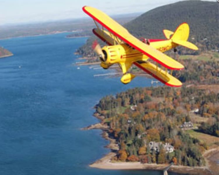 Biplane Ride Acadia, DownEast Tour - 60 Minutes