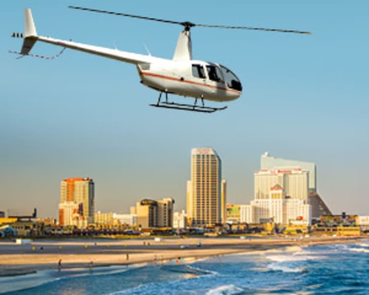 Helicopter Ride, Princeton to Atlantic City - 2 Hours