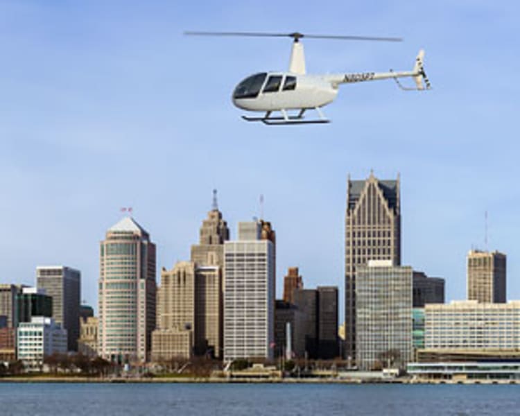 Private Helicopter Ride Detroit - 30 Minutes (3rd Passenger Rides for Free!)