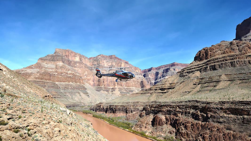 Image of Grand Canyon Helicopter Ride with Canyon Floor Champagne Landing