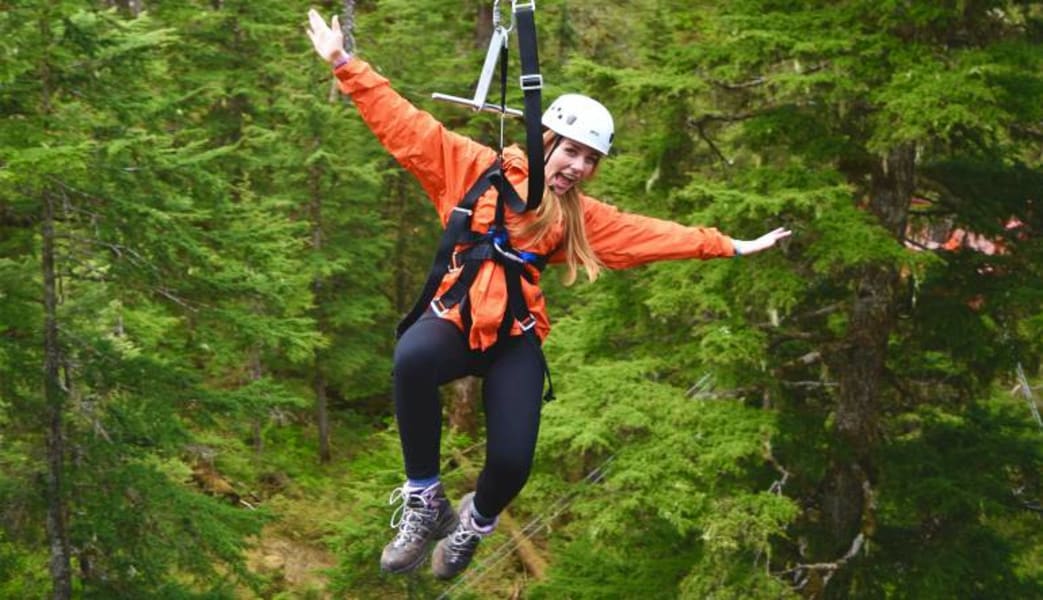 Ketchikan Zipline Alaska, Skybridge and Rappel Adventure, 3.5 Hrs