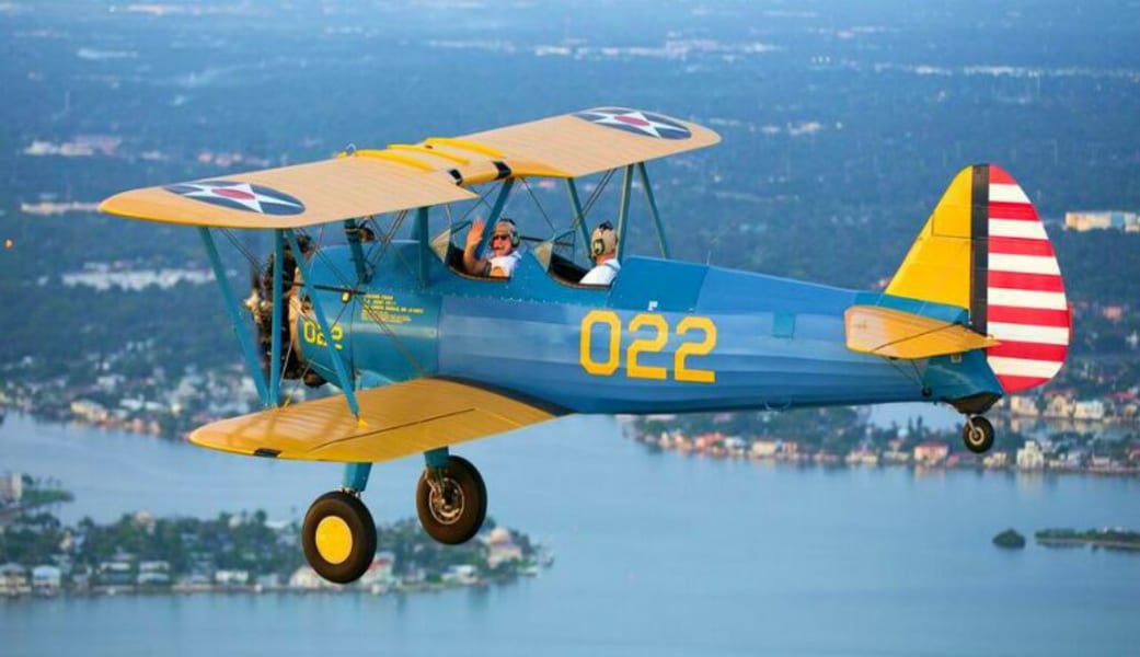 Biplane Adventure Flight St. Petersburg and Tampa - 20 Minute Flight
