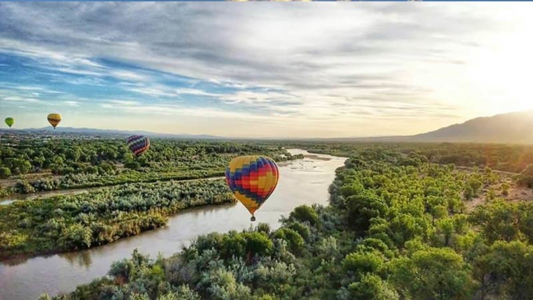 Image of Hot Air Balloon Ride Albuquerque, Sunset Rio Grande Flight - 1 Hour Flight