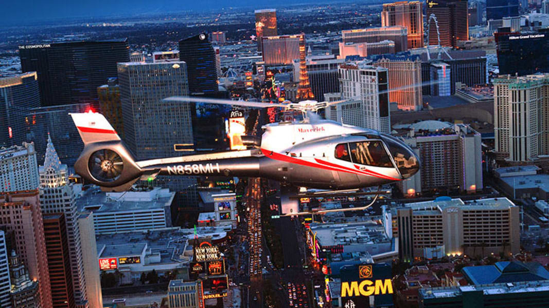 Image of Helicopter Tour Las Vegas, Strip Night Flight - 15 Minutes