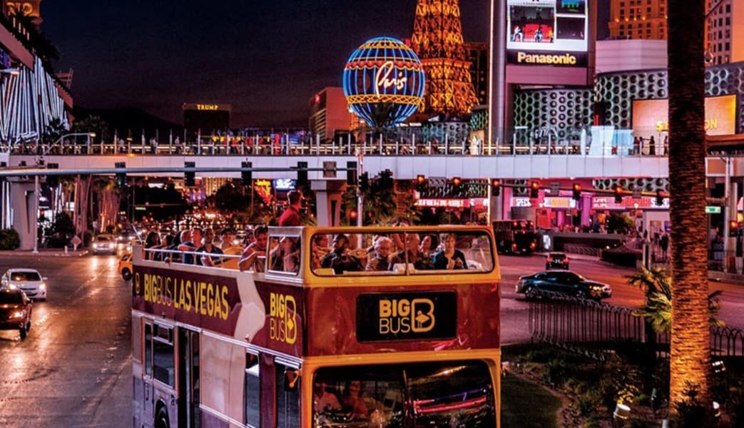 Image of Open-Top Bus Tour Las Vegas - Night Tour