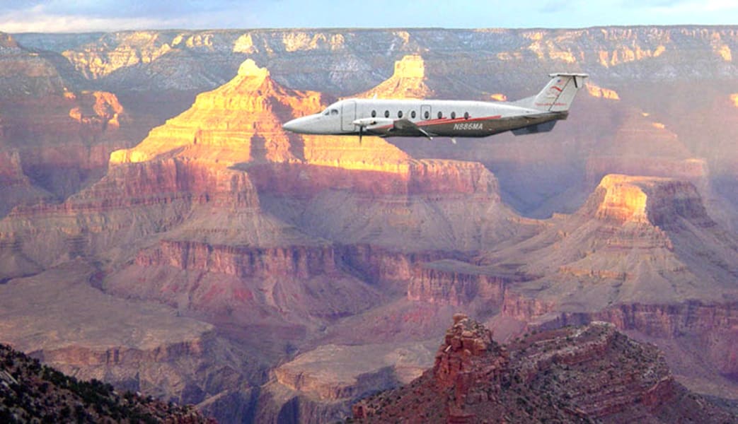 Grand Canyon South Rim Plane Tour with Landing - 7.5 Hours (Includes Vegas Hotel Shuttle!)