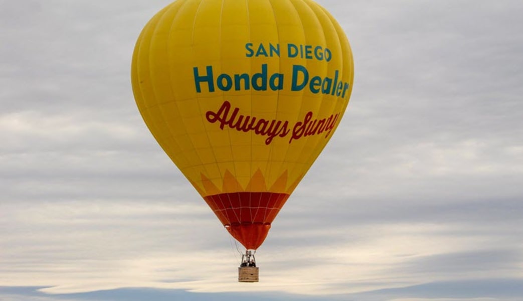 Image of Hot Air Balloon Ride San Diego - 1 Hour Sunset Flight