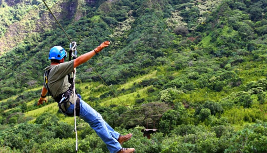 Zipline Oahu Kualoa Ranch, 7 Lines, 2.5 Hours