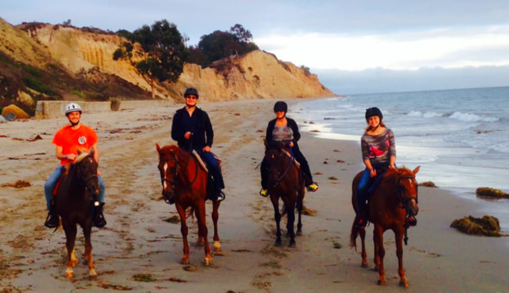 Horseback Riding on a Beach at Santa Barbara - 1.5 Hours