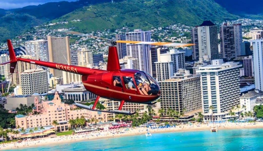 Private Helicopter Tour Oahu, VIP Experience - 1 Hour (Includes Waikiki Hotel Shuttle)