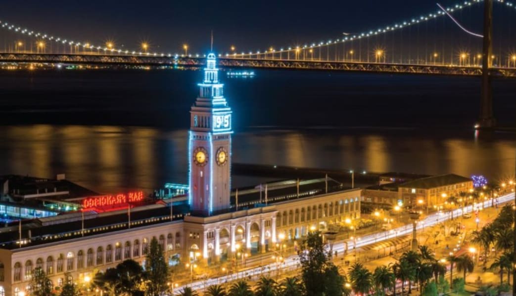 San Francisco Bus Tour, Double Decker Night Tour - 1.5 Hours