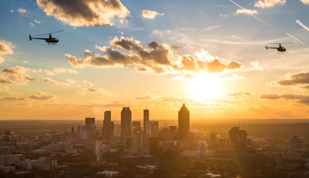 Private Helicopter Ride Atlanta, Downtown and Buckhead - 30 Minutes