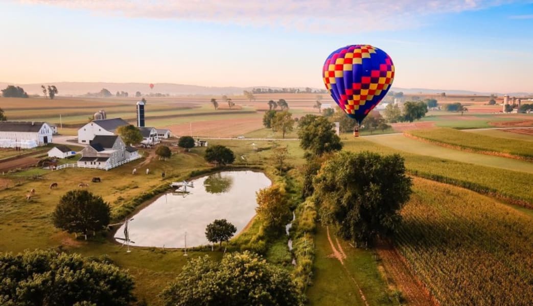 Hot Air Balloon Ride Lancaster, Pennsylvania - 1 Hour Flight