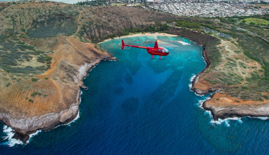 Helicopter Tour Oahu, Doors Off Royal Crown - 60 Minutes