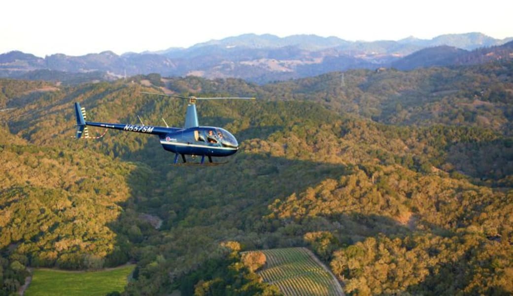 Image of Helicopter Tour Sonoma County with Winery Landing & Tasting - 45 Minutes