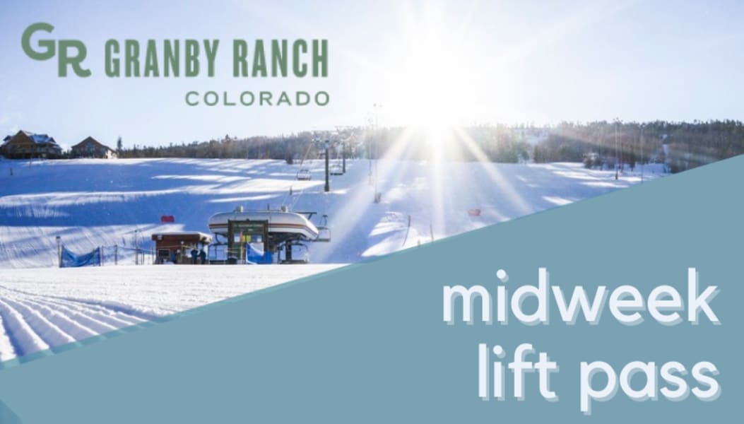Image of 3 Day Midweek Lift Pack to Granby Ranch Ski Denver