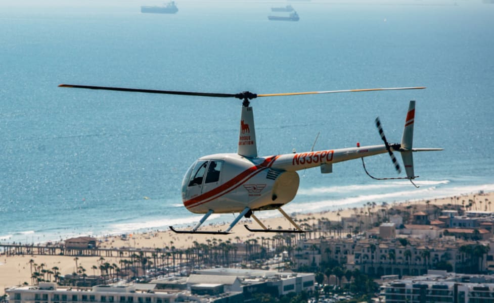 Helicopter Tour Newport Beach, OC Surf Spots - 45 Minutes