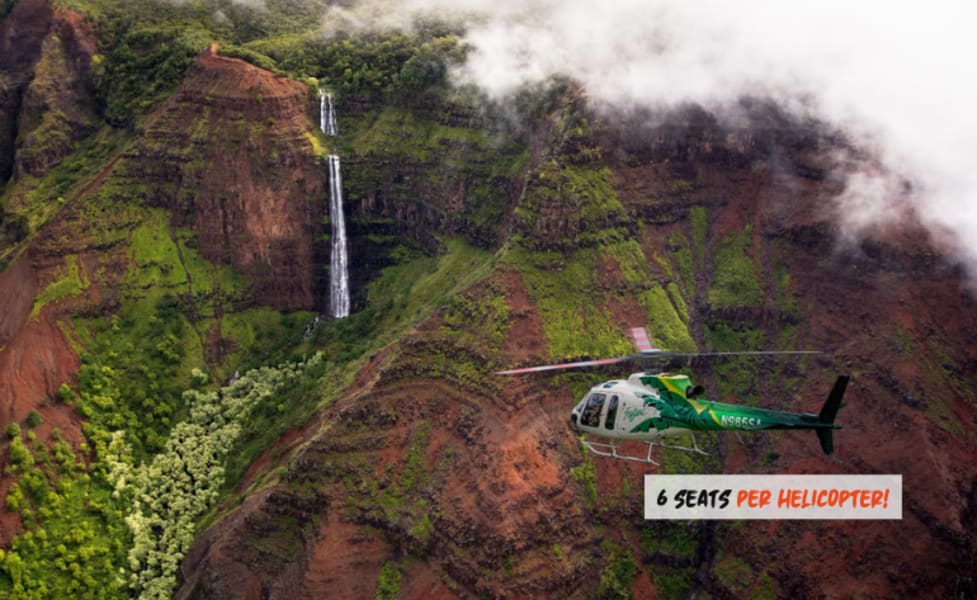 Helicopter Tour Kauai, Waterfall Adventure - 55 Minutes