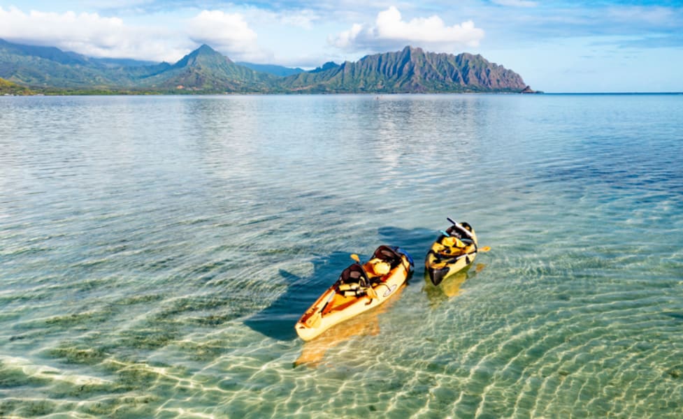 Oahu Self-Guided Kayaking Kaneohe Bay Sandbar, 4 Hrs