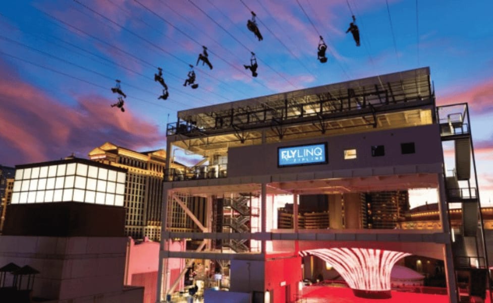 Open-Top Bus Night Tour And Fly LINQ Zipline Experience, Las Vegas - 3 Hours